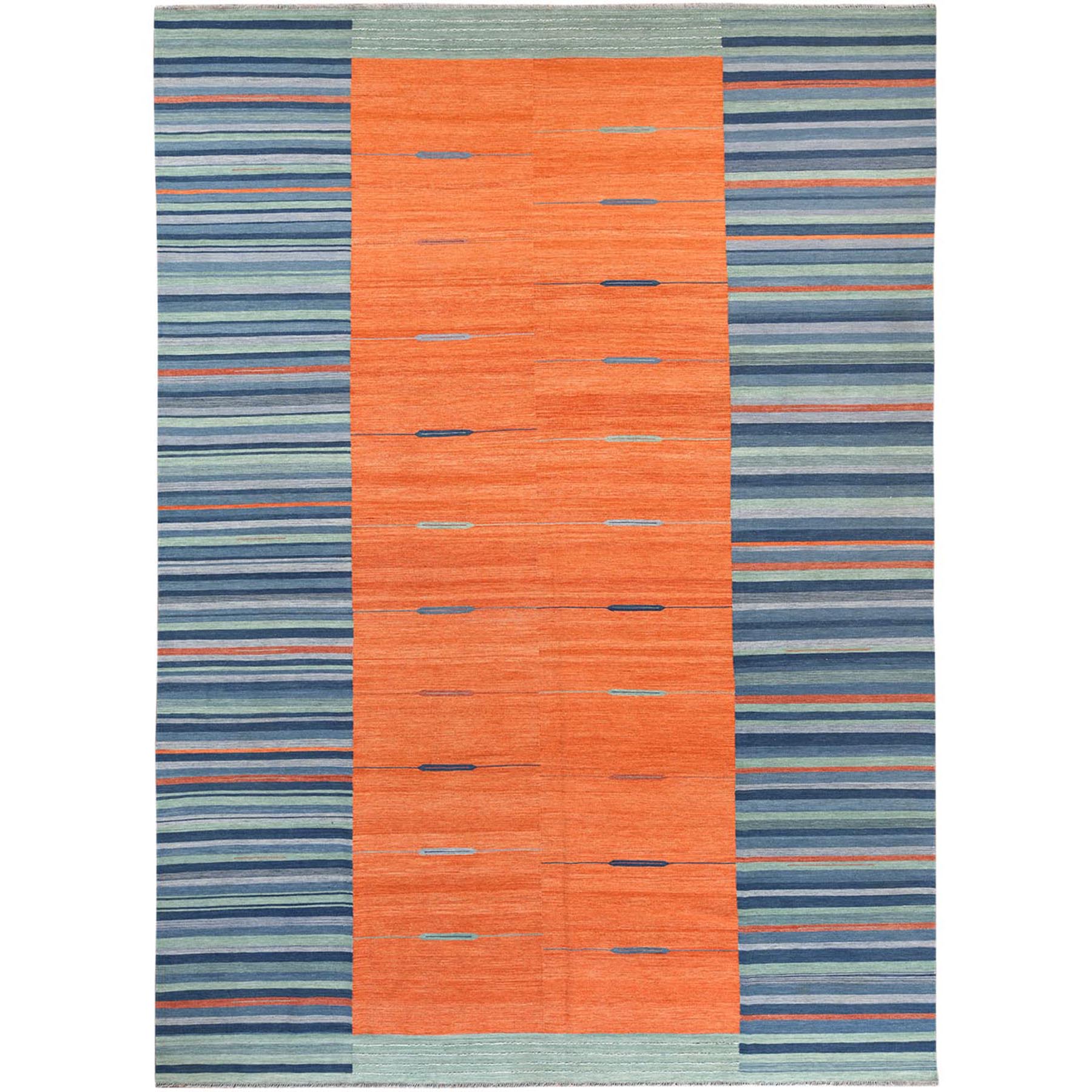 Modern & Contemporary Wool Hand-Woven Area Rug 10'4